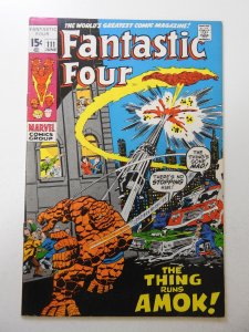 Fantastic Four #111 (1971) FN Condition! small tape pull fc