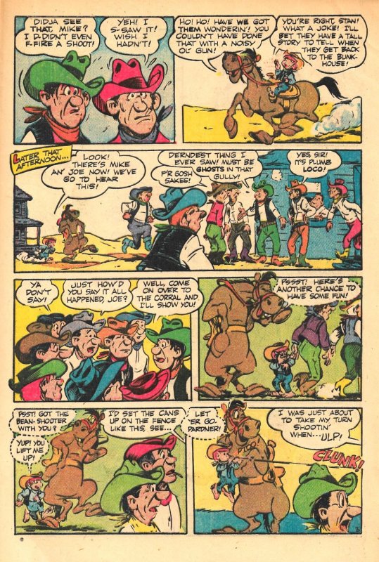 SPUNKY JUNIOR COWBOY #5 (May1951) 4.0 VG  JACK BRADBURY's Talking Horse Stanley