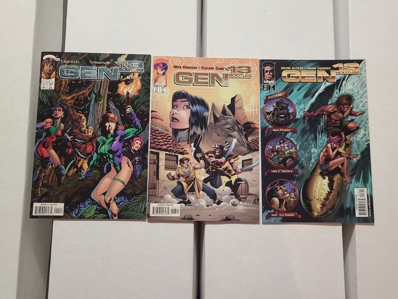 Gen 13 Bootleg (1996-98) Comic Lot #11  #13  #18 VF to VF/NM