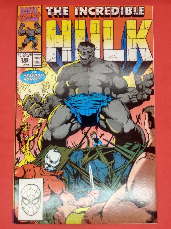 The Incredible Hulk #369 Silent Screams! VS Freedom Force VF/NM Marvel Comics 