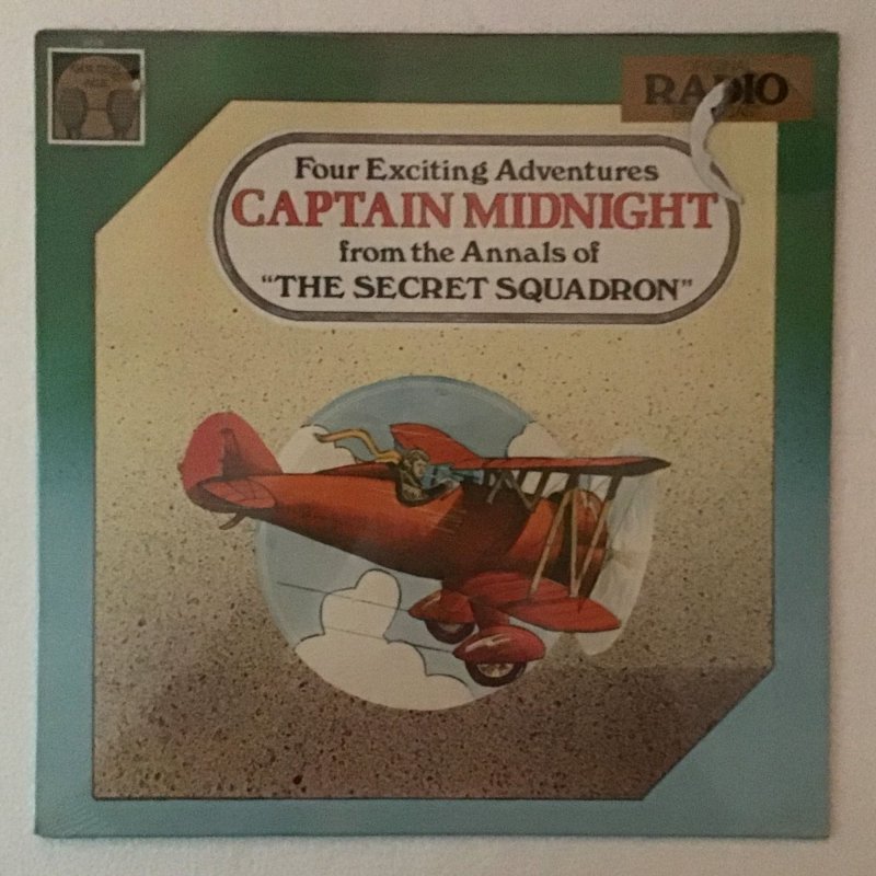 Captain Midnight: “The Secret Squadron” Record, LP, #5006, 12 inch, Unopened