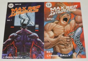 Max Rep in the Age of the Astrotitans #1-2 complete series - body builder signed 