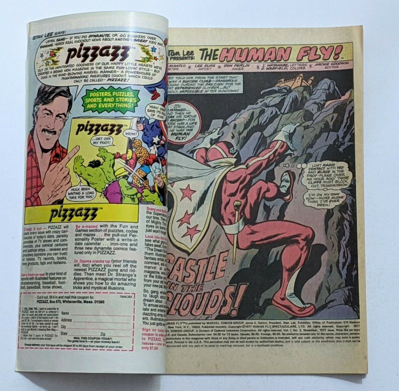 Human Fly #3 (Nov 1977, Marvel) FN- 5.5 
