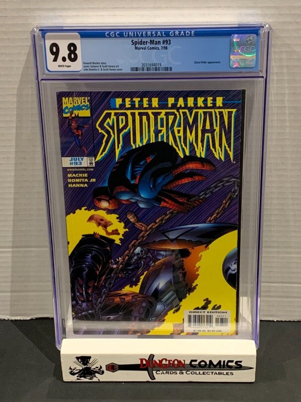 Spider-Man # 93 CGC 9.8 1998 Ghost Rider Appearance [GC33]