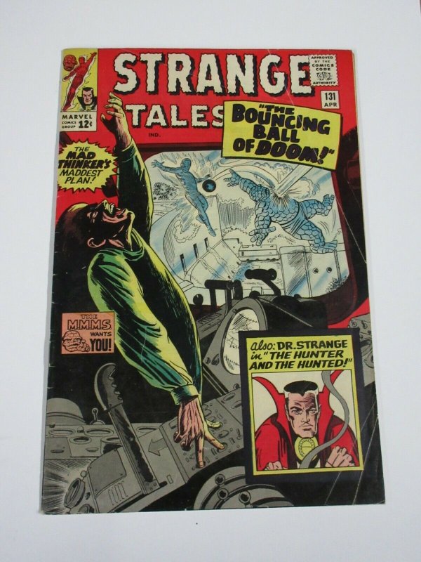 STRANGE TALES #131 (Marvel April 1965) VG MAD THINKER is back, Ditko Dr Strange