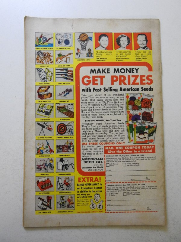 Adventure Comics #367 (1968) VG Condition cover and 1st wrap detached top staple