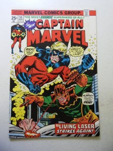 Captain Marvel #35 (1974) FN/VF Condition MVS Intact
