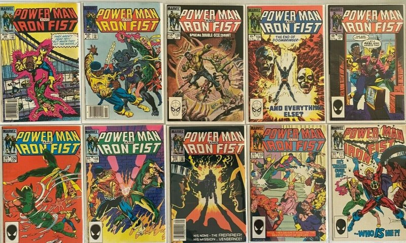 Powerman & iron fist comic from:#80-121 24 diff avg 7.0 range 6.0-8.0 (1982-86)