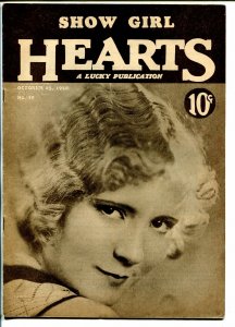 Hearts #19 10/23/1928-romance pulp-very rare-posed pix-Nancy Drexel-VG