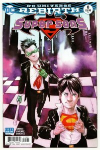 Super Sons #8 Rebirth Variant Cvr (DC, 2017) VF/NM