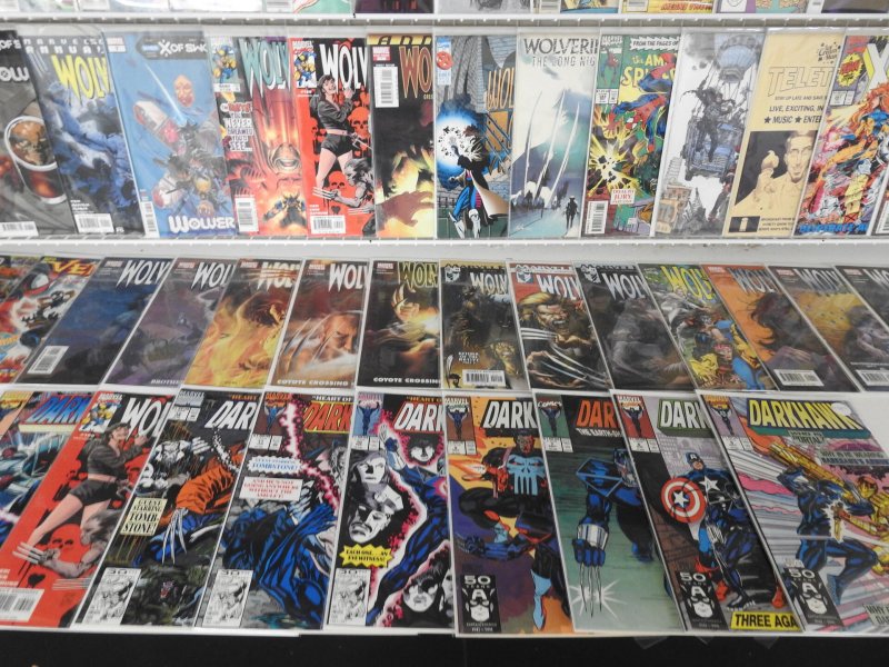 Huge Lot 140+ Comics W/ Wolverine, Darkhawk, X-Men+ Avg VF Condition!