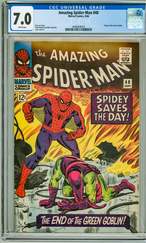 The Amazing Spider-Man #40 (1966) CGC 7.0!