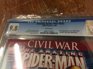 The Amazing Spider-Man # 529 CGC Graded 9.8 Marvel Comic Book Civil War Armor