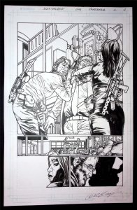 Pandemica #2 pg 4 Original Art Alex Sanchez bestselling author Jonathan Maberry