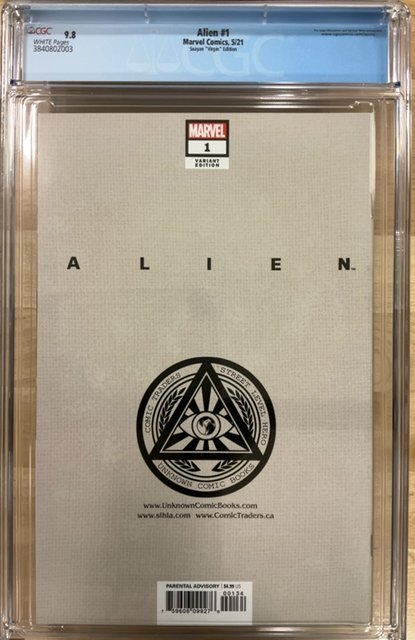 Alien #1 Suayan Cover B (2021) CGC 9.8