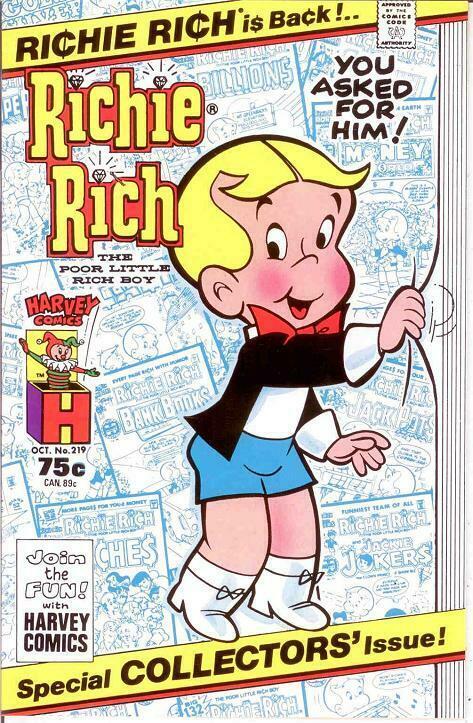 RICHIE RICH  (1960-1991) 219 VF-NM October 1986 COMICS BOOK