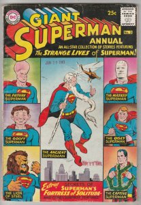 Superman Giant Annual #3 (Jul-61) VG+ Affordable-Grade Superman, Jimmy Olsen,...