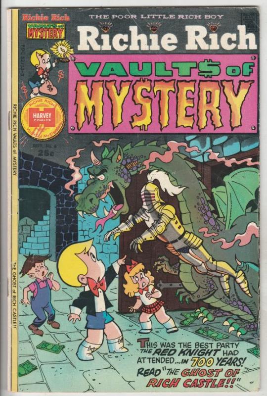 Richie Rich Vault Of Mystery #6 (Sep-75) VG Affordable-Grade Richie Rich