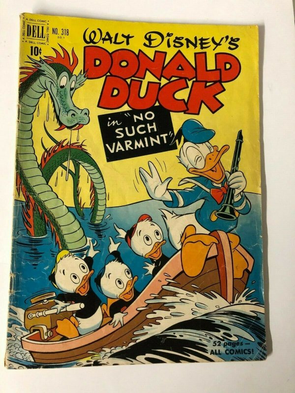 DONALD DUCK F.C. 318 March 1951 No Such Varmint GOOD+ CARL BARKS