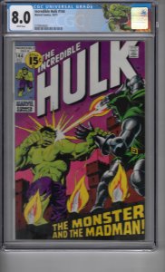 The Incredible Hulk #144 (1971) CGC Graded 8.0