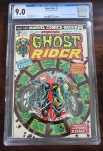 Ghost Rider 7 CGC 9.0 John Romita cover art
