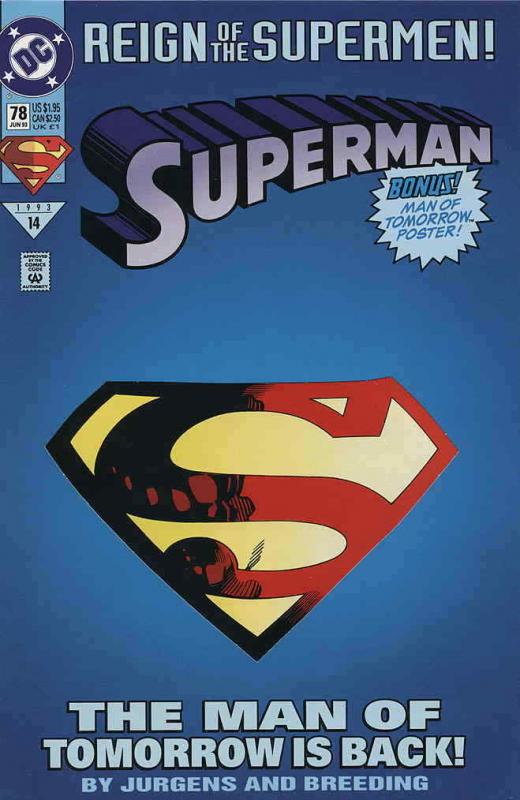 Superman (2nd Series) #78CS FN; DC | save on shipping - details inside