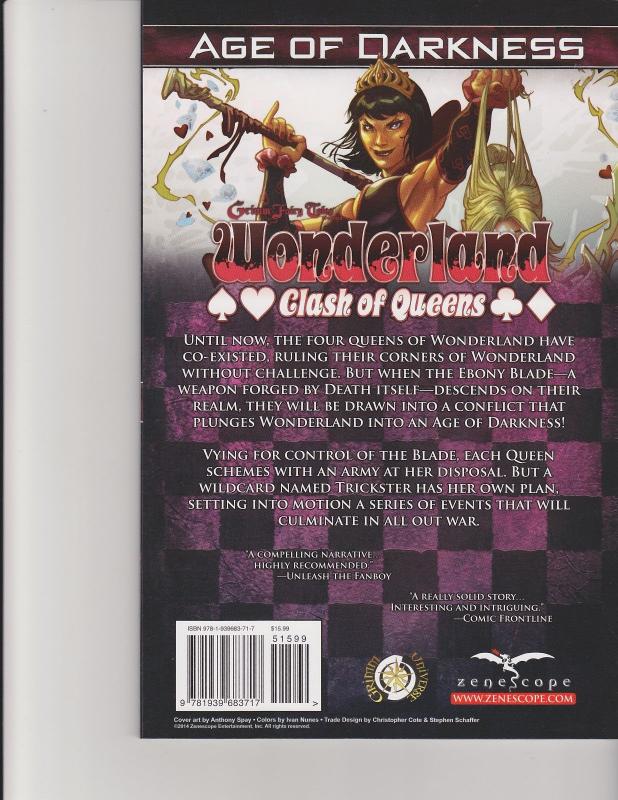 Wonderland Clash of Queens Trade Paperback TPB Grimm Fairy Tales GFT Zenescope