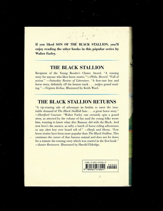3 Books Inside Pop, The Lone Eagle, Son of the Black Stallion JL6