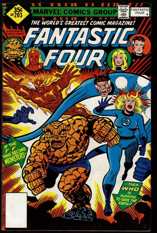 Fantastic Four #203 (Feb 1979, Marvel) 6.0 FN