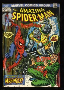 Amazing Spider-Man #124 VG+ 4.5 1st Man-Wolf!