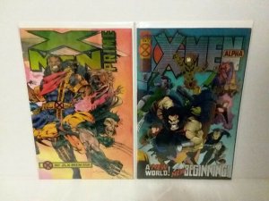 X-MEN PRIME & ALPHA - CHROME CELLOPHANE COVERS - FREE SHIPPING