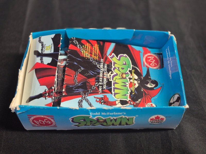 1995 Spawn Pog Milkcaps Canada Games 26 Sealed Packs