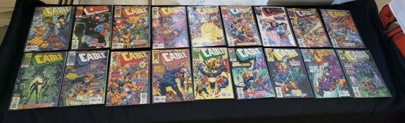 CABLE 81PC (VF/NM) ISSUES #-1,1-42, 44-78, 87, 1999,& /MACHINE MAN '98 - 1993-99