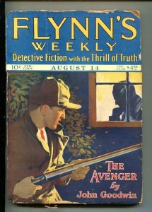PULP:  FLYNN'S WEEKLY DETECTIVE FICTION-AUG 14 1926-PULP-CLASSIC-CRIME-SHOTGU...