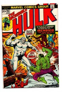 Incredible Hulk #162 - 1st appearance Wendigo - KEY - 1973 - VG