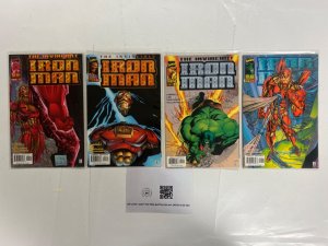 4 Iron Man Marvel Comic Books # 1 2 3 4 Avengers Defenders Thor Hulk 13 JS62