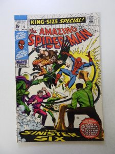 The Amazing Spider-Man Annual #6 (1969) FN+ condition stain front cover