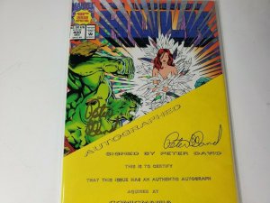 Incredable Hulk #400 Signed by Peter David W/COA  Very RARE