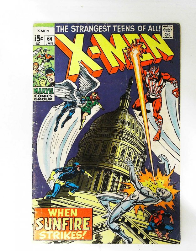 X-Men (1963 series)  #64, VG+ (Actual scan)