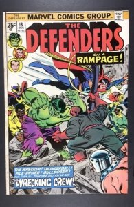 The Defenders #18 (1974) KEY FIRST WRECKING CREW
