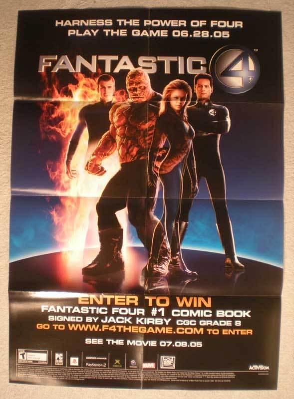 FANTASTIC FOUR Promo Poster, 19x27, 2005, Unused, more in our store