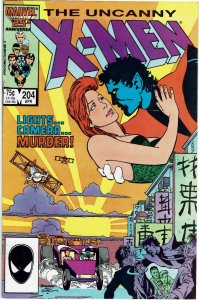 Uncanny X-Men #204 Chris Claremont Nightcrawler VF+