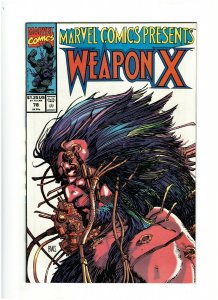 Marvel Comics Presents #78 NM- 9.2 Wolverine Weapon X 1991 Grey Hulk 