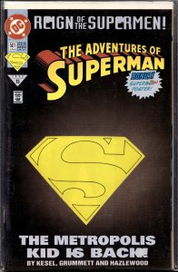 Adventures of Superman #501 Die-cut cover (1993) Superboy