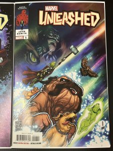 MARVEL UNLEASHED #1 CVR A + 1:25 ADAM KUBERT VAR VF+ SET 2023 PROSHIPPER
