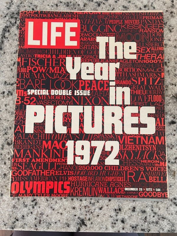 Life Magazine 1972 The Year In Pictures Special Double Issue