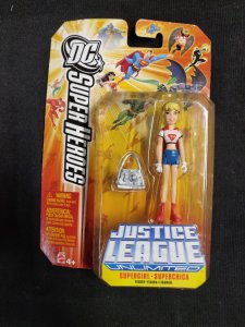 Mattel 2006 Justice League Unlimited Wonder Woman & Supergirl Action Figures 3pc