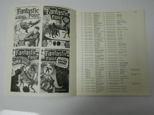 1973 MARVEL COLLECTOR'S HANDBOOK #1 VF- Kirby Fantastic Four Checklist RARE