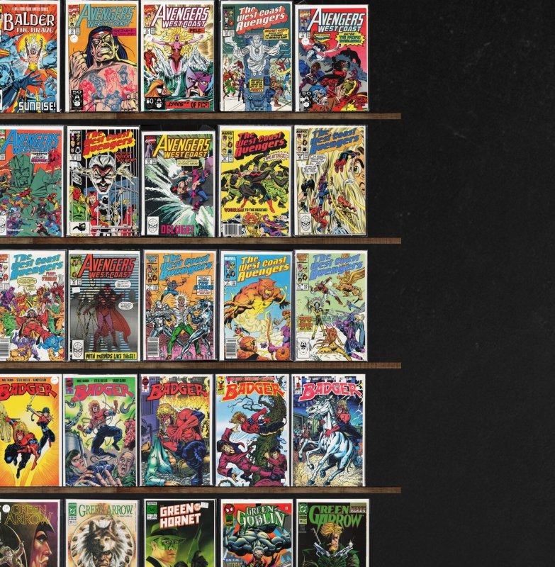 Huge Lot 160+ Comics with Green Arrow, West Coast Avengers & More!