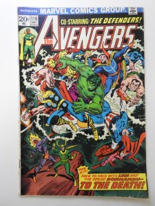 The Avengers #118 (1973) Avengers/Defenders War! Solid VG- Condition!
